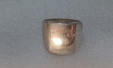 Real Sterling Silver 925 Dome Band Ring Size 7 3/4 From USA  G1 