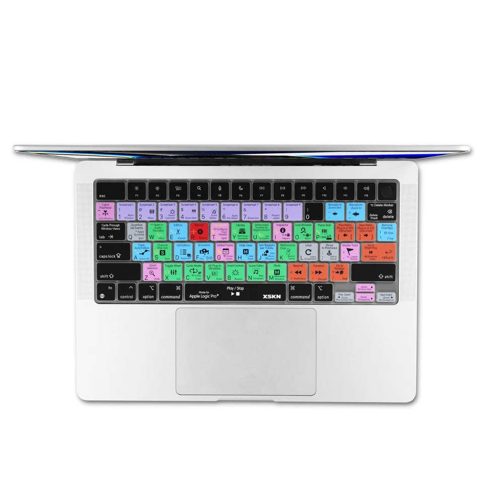 XSKN Logic Pro Shortcut Keyboard Cover for Macbook Pro 14.2/16.2 2021-2025 M1-M5 - Image 2 of 4