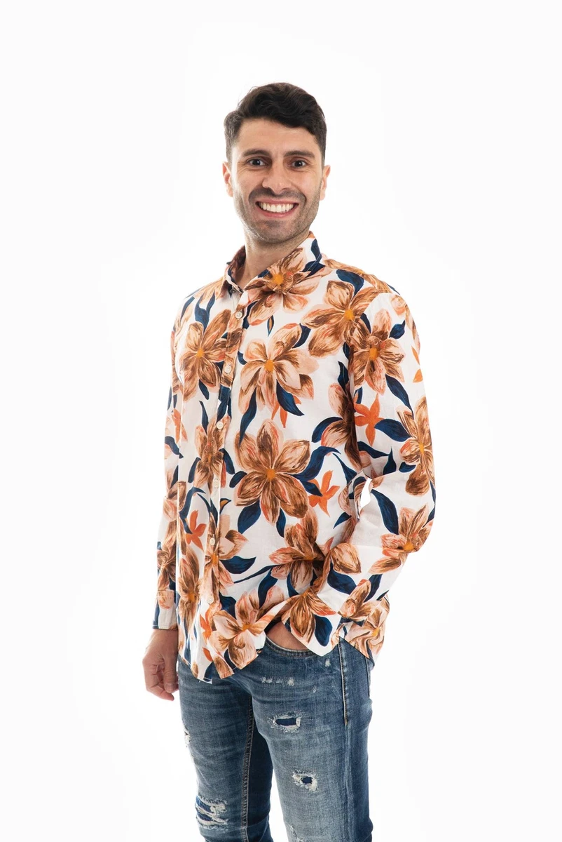 Camicia uomo arancione cheap