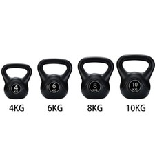 Fitness 4/6/8/10kg Kettlebells Cast Iron Weight Fitness Exercise Home Gym Sport