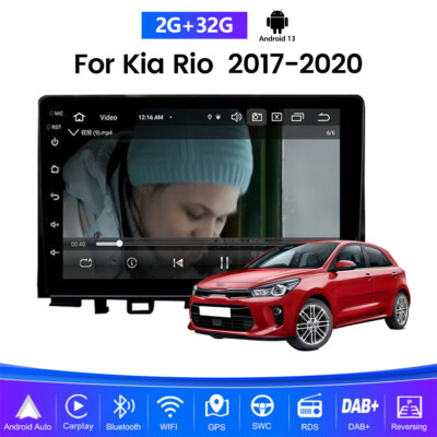 9'' Autoradio Android 13 GPS Navigation RDS Wifi CarPlay Für Kia Rio K3 2017-2020