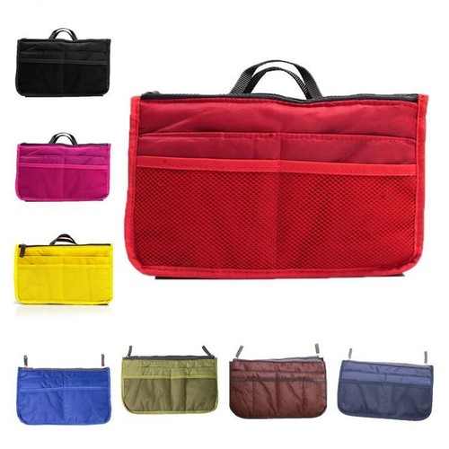 Travel Women Insert Handbag Bag in Bag Purse Large liner Organizer Bag 9L - Picture 2 of 19