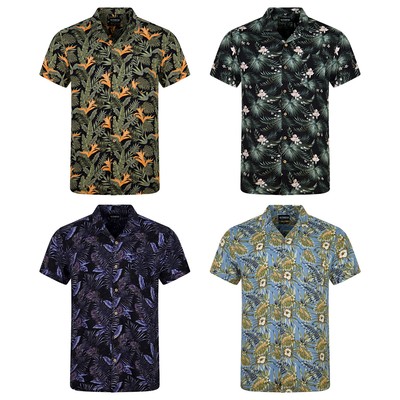 Herren Kurzarmhemd Sommer - Bügelfrei Mit 2 Brusttaschen Regular Fit