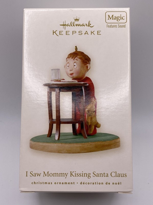 Hallmark Keepsake 2008 I Saw Mommy Kissing Santa Claus Magic Sound- READ
