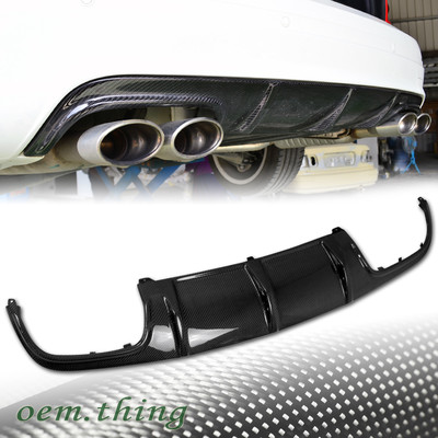 Carbon Fiber Fit FOR Mercedes Benz C-CLASS W204 C63 REAR BUMPER DIFFUSER C350