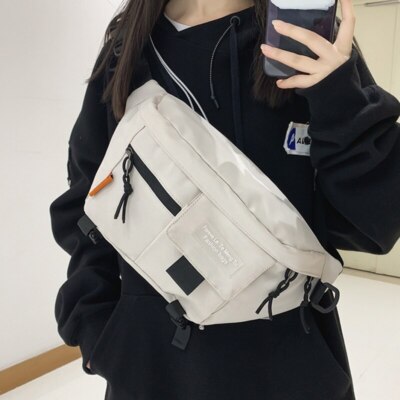 Chest Pack Trend Waist Bag Unisex Outdoor Sports Fanny Pack Shoulder Bag Nylon