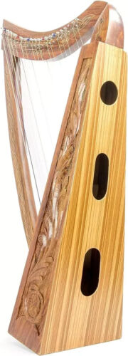 22 Strings Irish Harp Rosewood Musical Instruments Harp Free Strings Set,Key,Bag - Picture 3 of 3