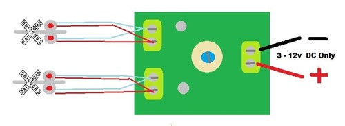 (2) N Scale Railroad Grade Crossing Signals w/ Controller - Picture 7 of 7