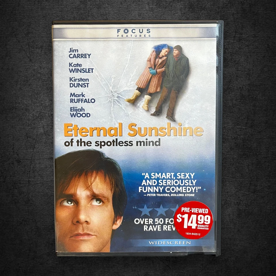 Eternal Sunshine of the Spotless Mind DVD 2004 Movie Jim Carrey Kate Winslet - Image 2 of 4