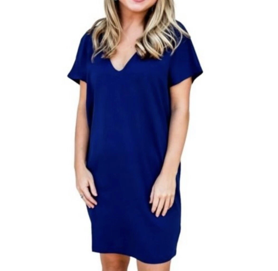 susana monaco navy dress