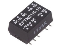 SFTN01N-15 Wandler: Dc/Dc 1W Ueing: 21,6-26,4V 15VDC Iausg: 67Ma Smd 1,2G Mean W