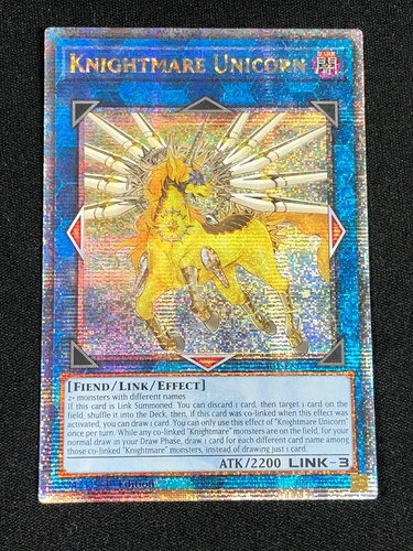 YUGIOH KNIGHTMARE UNICORN RA01-EN043 1ST QUARTER CENTURY SECRET RARE