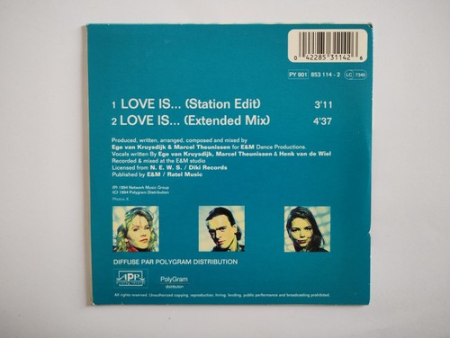 EGMA : LOVE IS... (12" MIX) πβοΈ AS NEW FRENCH CD βοΈπ Eeg van Kruysdijk - Picture 2 of 2