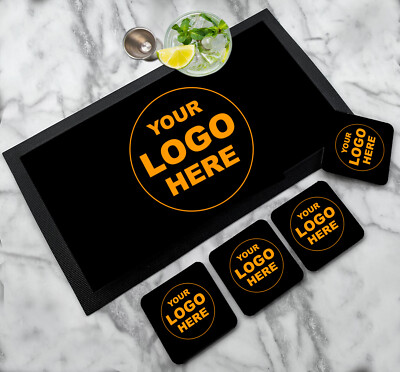 Artylicious Personalisierte Logo Bar Mat aus Gummi   Individuell