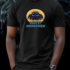 Funshirt Spinne mit Ekelblick – „Igitt, Menschen!“ Humor Shirt
