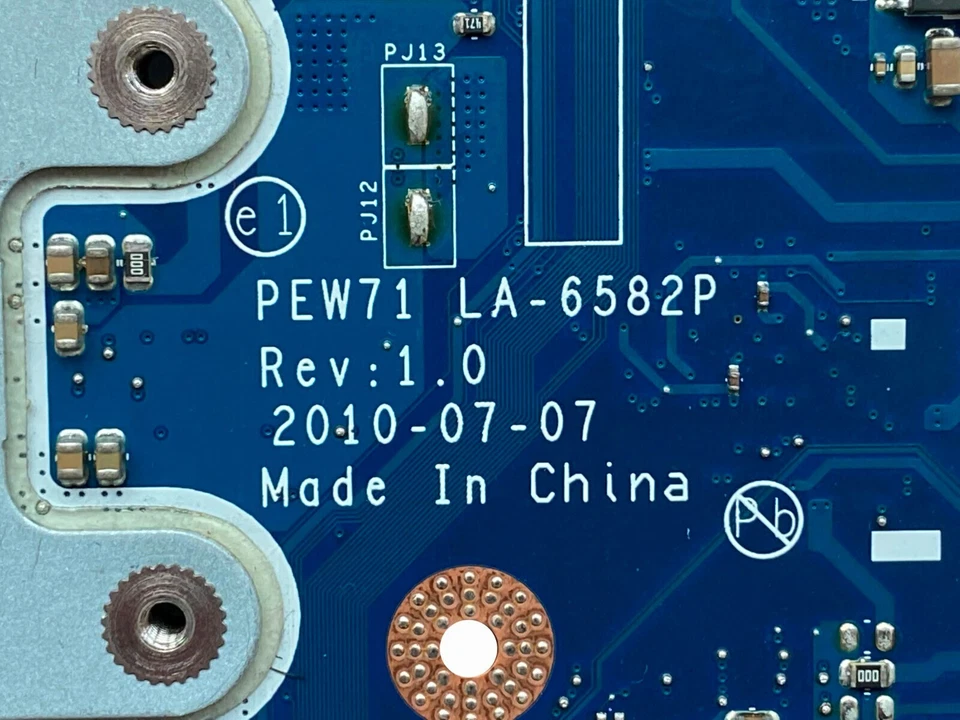 MBRJW02001 for 5742 5733 laptop motherboard PEW71 LA-6582P MBRJW02001 HM55 - Image 2 of 4