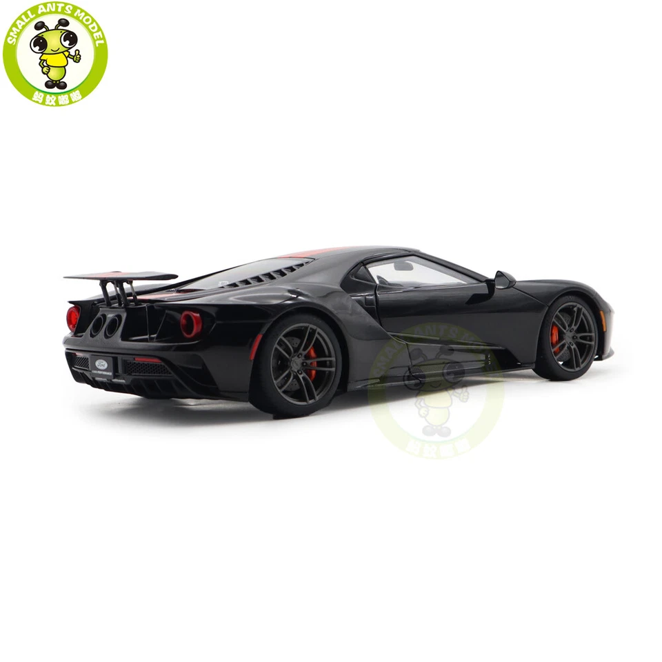 Coche modelo Ford GT 2017 1/18 Autoart 72945 negro sombra/naranja rayas Foto 4 de 4