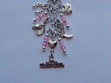 COWGIRL HORSE KEY CHAIN BAG CHARM JUNK JOURNAL DANGLE CAR CHARM BOOKMARK FOB