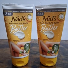 Nad's 3n1 Hair Removal Butter Cream For Women-2 PACK-NEW!