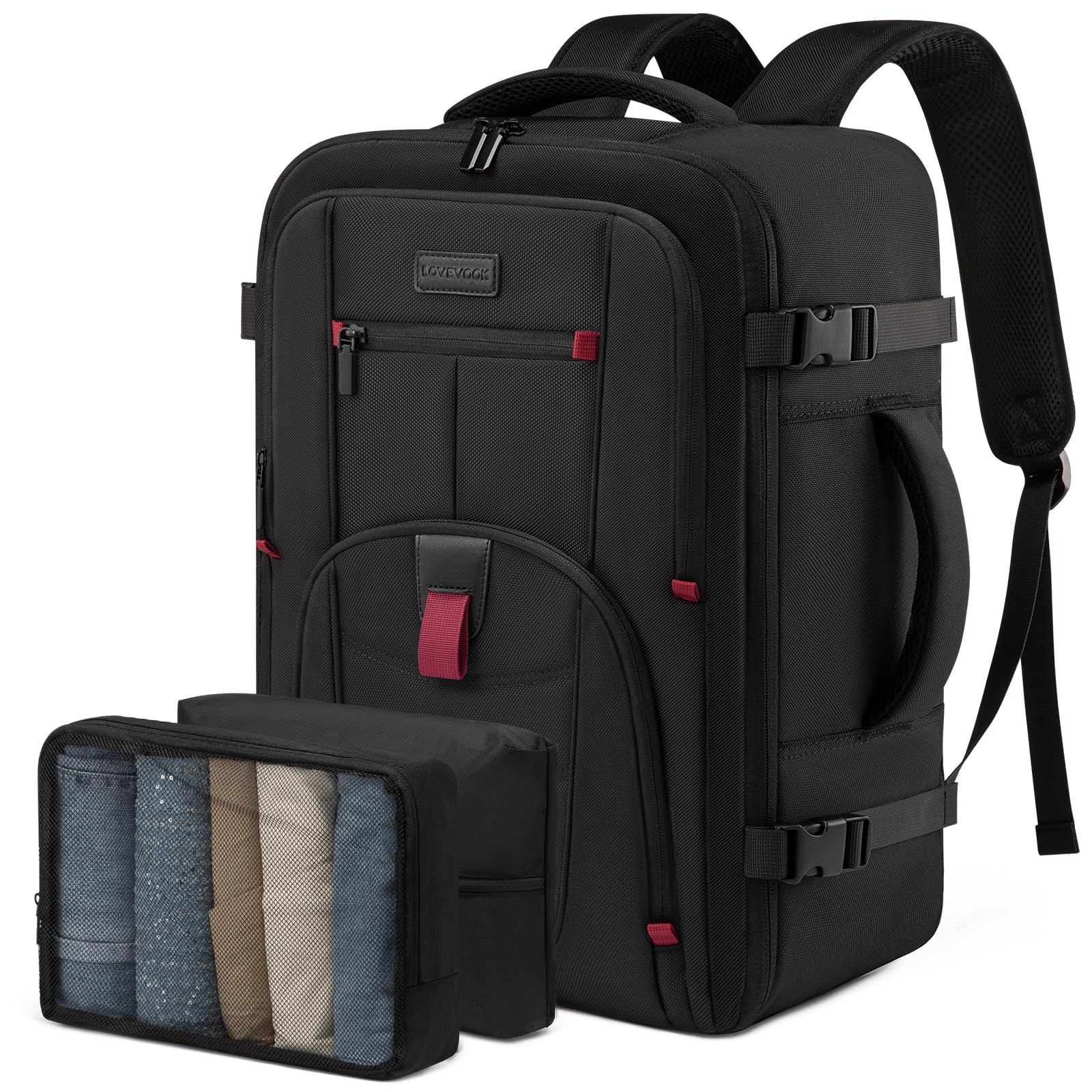 35L Travel Laptop Backpack for Men with 15.6inch Laptop Compartment-image