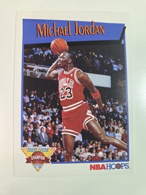1991-92 NBA Hoops - Slam Dunk Champion Michael Jordan #IV