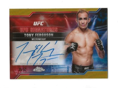 2025 Topps Chrome UFC TONY FERGUSON Autographed UFC Signatures #39