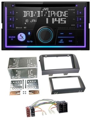 JVC MP3 USB 2DIN DAB Bluetooth CD Autoradio für Fiat Croma (ab 2005)