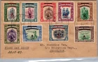 1947 British North Borneo First day Issue FDI Multiple Stamps Cover to Jesselton