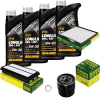 Mann Inspektionspaket 4L Mannol Longlife 504/507 5W-30 FüR KIA Picanto 1.1