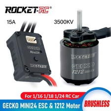 ROCKET-RC GECKO Brushless Sensorless MINI24 ESC 1212 Motor For 1/18 1/24 Crawler