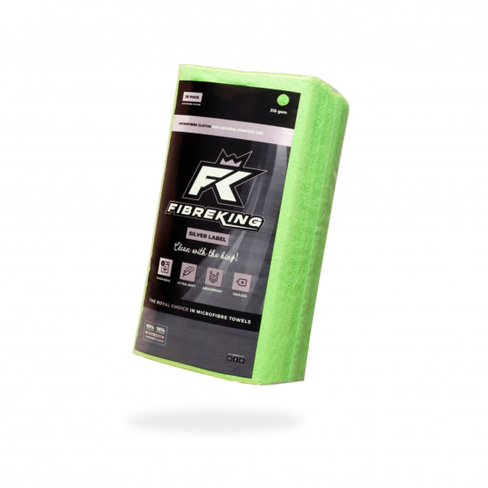 Fibreking Silver/Green Label Microfibre Cloths - 36 Pack - Image 4