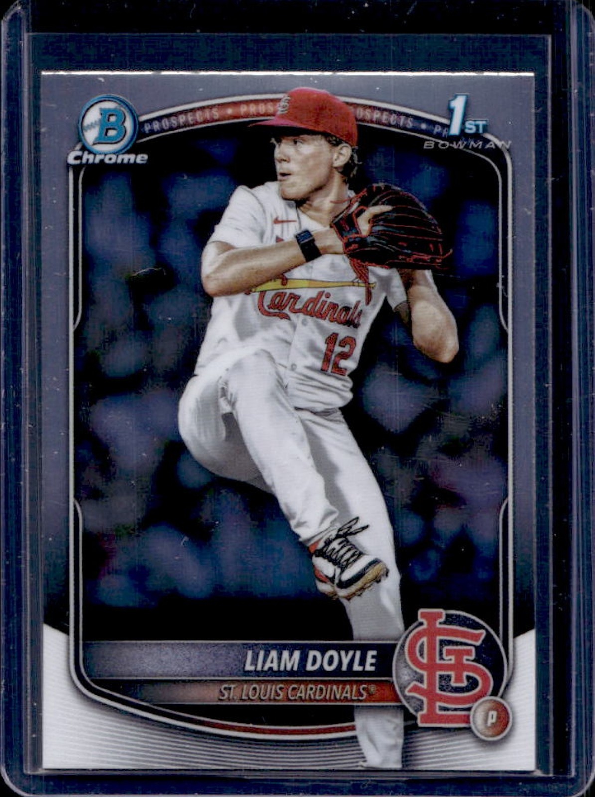 2025 Bowman Draft Liam Doyle Chrome 1st Prospect #BDC-12 Cardinals