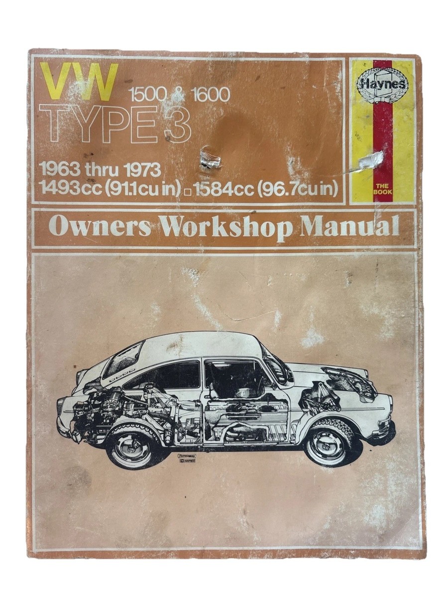 VW 1500 & 1600 Type 3 1493cc/1584cc (1963-1973) Haynes Repair