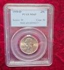 1950-D Washington Quarter 25C Business Silver PCGS MS65 KM#164 Denver