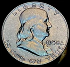 1958 D Franklin Half Dollar - Silver