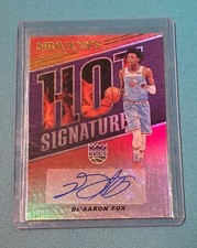2018-19 Panini NBA HOOPS De'Aaron Fox hot signatures (B3)
