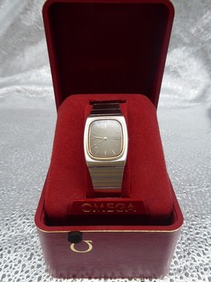 OMEGA CONSTELLATION DAMEN UHR 20MM STAHL GOLD QUARTZ VINTAGE 1351