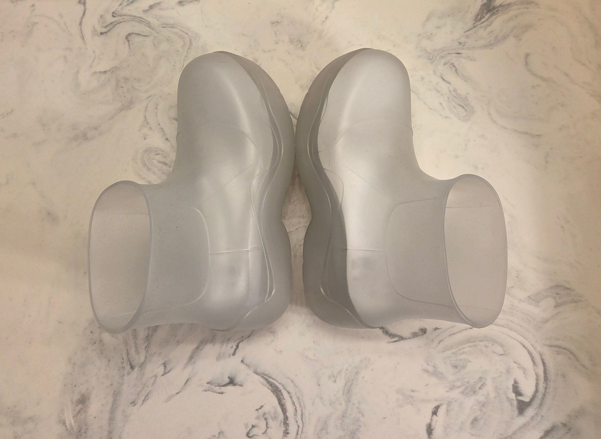 New! Bottega Veneta 'Icon' Puddle Rain Boots Clear Womens 8 US 38