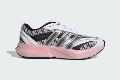 Size 15-Men s Adidas Lightblaze Glow White Black Lucid Red Running Shoes NEW