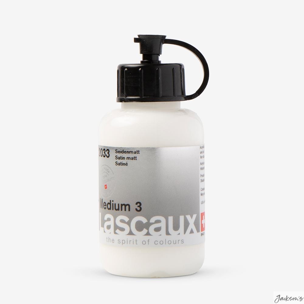 Lascaux Medium 3 Acrylic Medium 85ml Satin Matt For Glazes Sealing Varnish