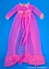 Vintage Francie Doll Night Blooms #1212 Pink Robe Excellent ~ 1960's
