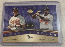 Javy Lopez/Miguel Tejada 2004 UD Sweet Spot Sweet Lineups #209 09/10 Rare!!