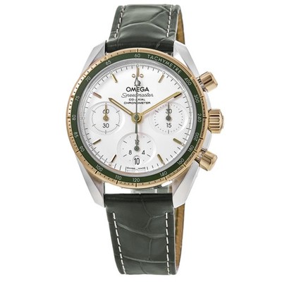 New Omega Speedmaster Green Dial 18K Yellow Unisex Watch 324.23.38.50.02.001