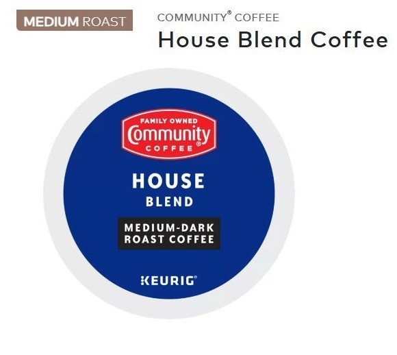 🆕☕ Community Coffee Keurig K-Cups House Medium Roast