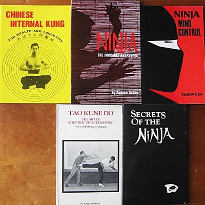 SET OF 5 SECRETS OF THE NINJA-TAO KUNE DO-MIND CONTROL-INTERNAL KUNG FU-KARATE