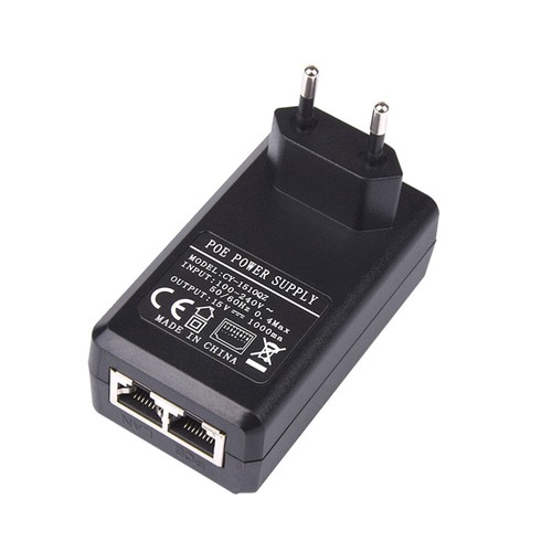 Injektor 15V 1A Router -Strom über Gigabit -Ethernet -Leistungsadapter - 第 1/12 張圖片