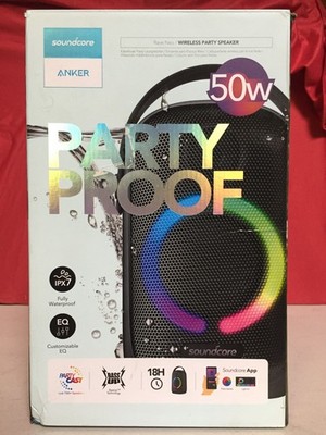 Soundcore Anker LED Rave Wireless Bluetooth 50w Waterproof Party Proof Speaker
