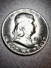 1955  Franklin Half Dollar 50c High Grade BU ! See Pics