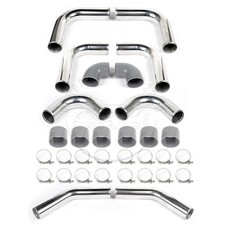 3.5 Inch 8pcs Turbo Intercooler Pipe W Host Clamp Silicone 89mm Aluminum 3.5 Inch 8pcs Turbo Intercooler Pipe W Host Clamp Silicone 89mm Aluminum