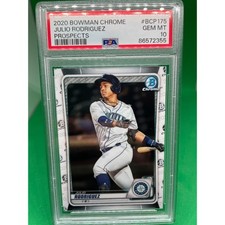 2020 Bowman Chrome Prospects Julio Rodriguez PSA 10 #BCP-175 Seattle Mariners